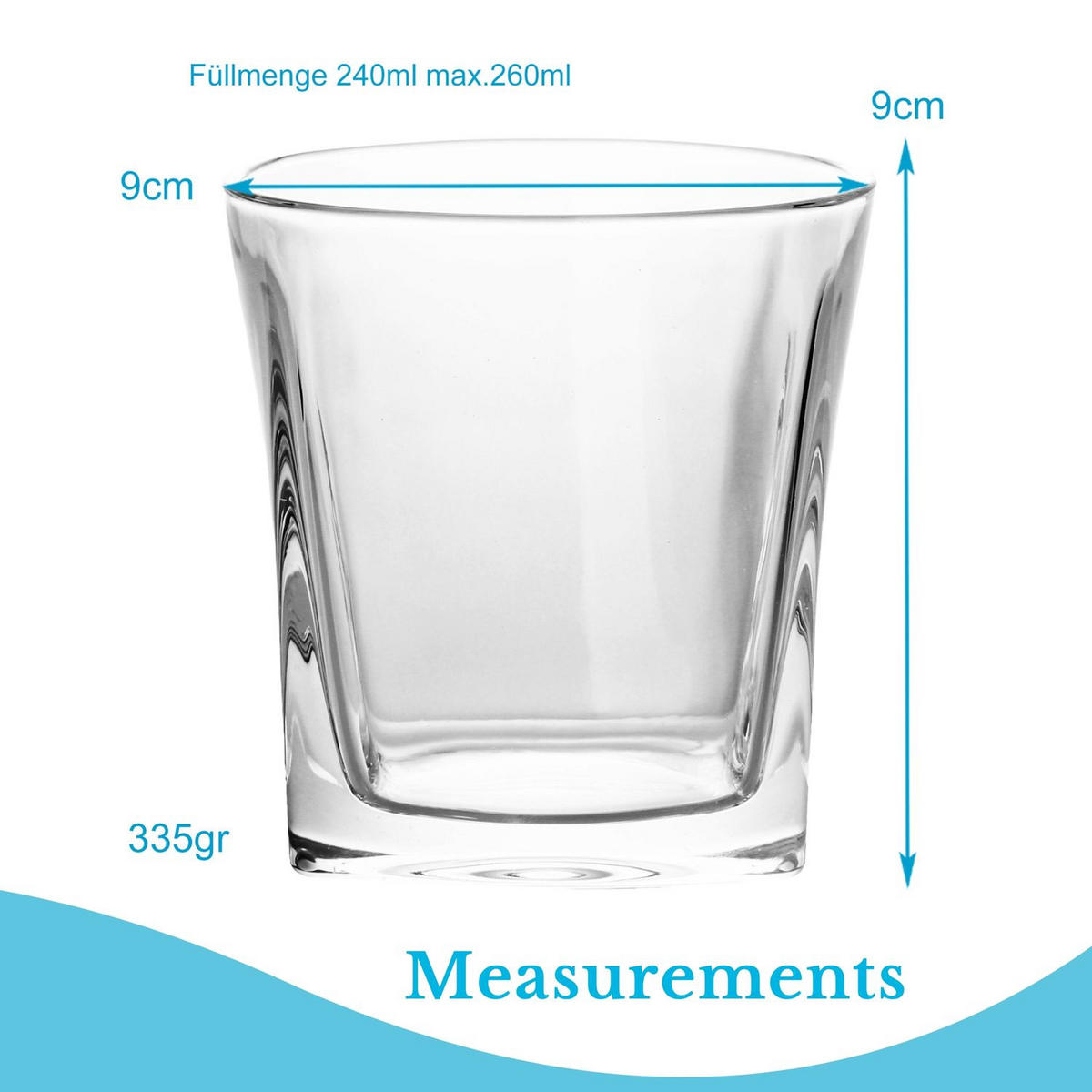 WHISKY GLAS Set (2-tlg.) - Transparent, Glas (0.3L) - Intirilife
