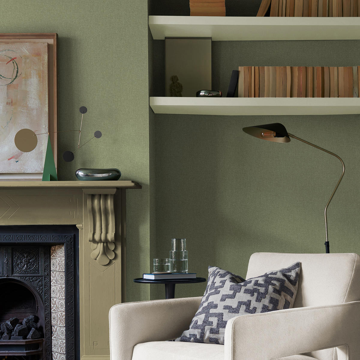 VLIESTAPETE Landhaus Calma - Grün, Papier/Kunststoff (52/1000cm) - Graham & Brown