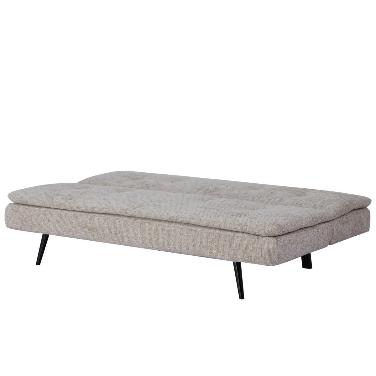 SCHLAFSOFA 3-Sitzer aus Stoff, Beige - Beige, Textil (87/80/179cm) - Giga Meubel