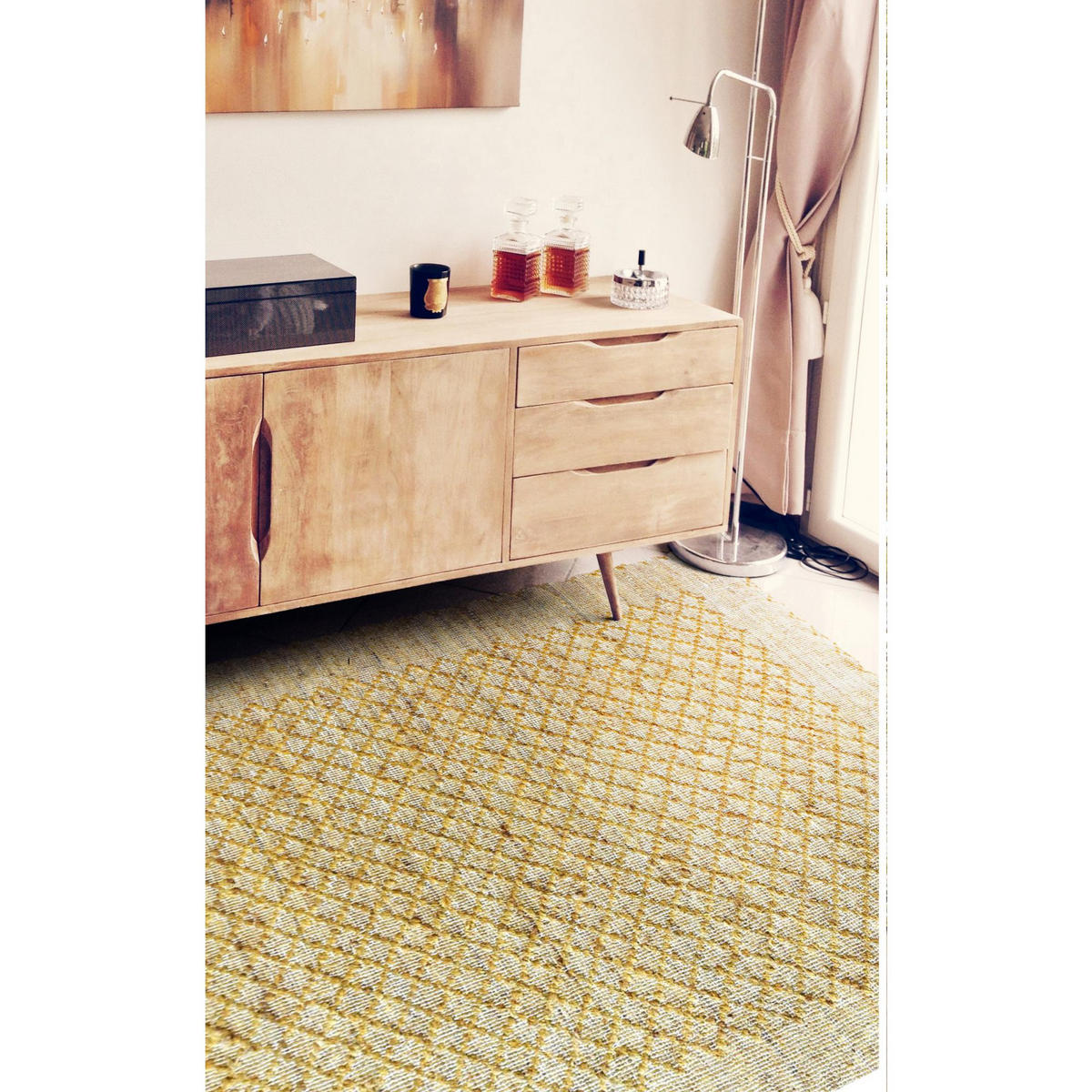 TEPPICH Ronan gold 190 x 290 cm - Goldfarben, Textil (190/290cm) - The Rug Republic