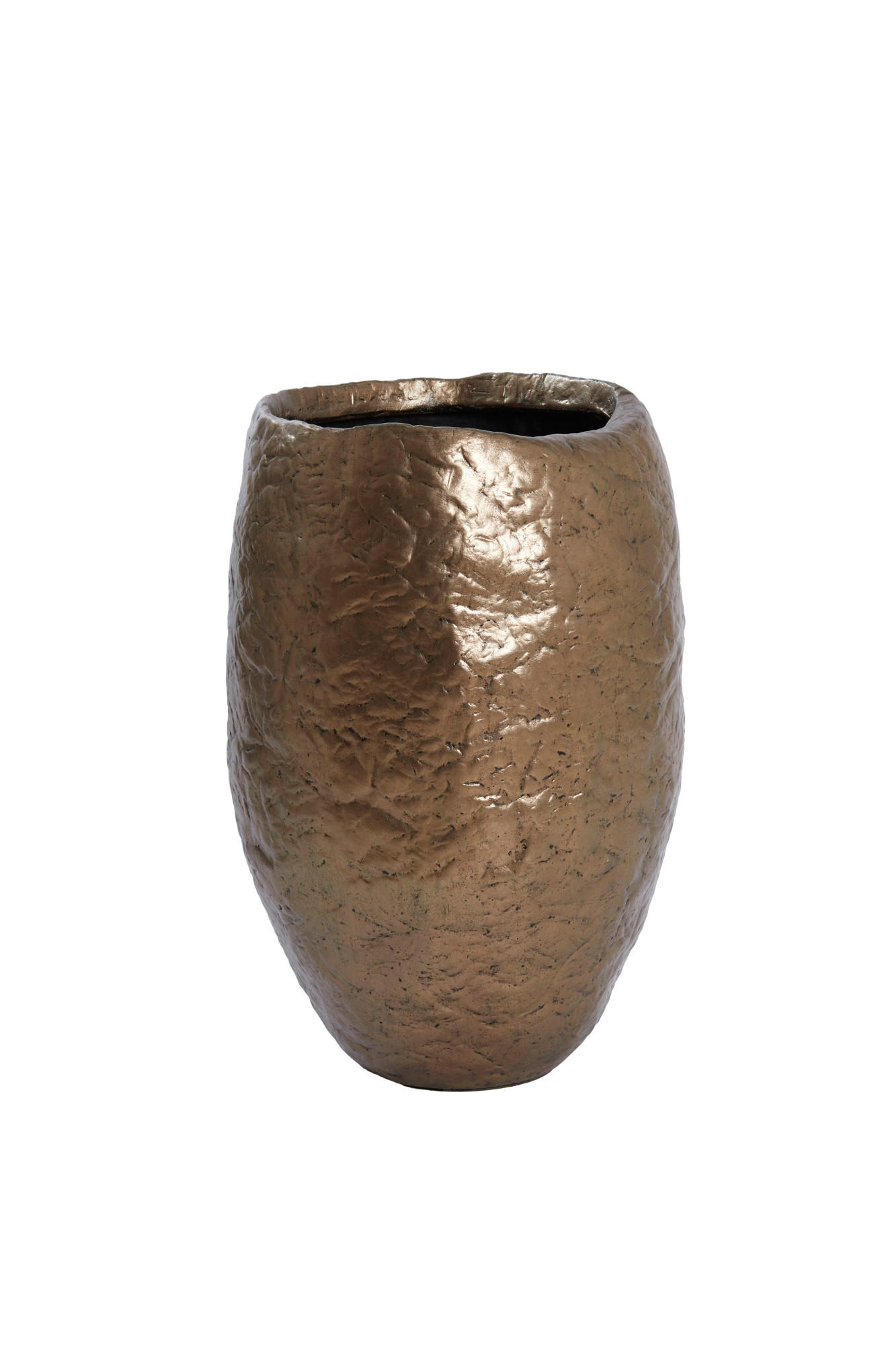 VASE Tingri Bronze Ø39/58 cm - Bronzefarben, Stein (58cm) - Light & Living