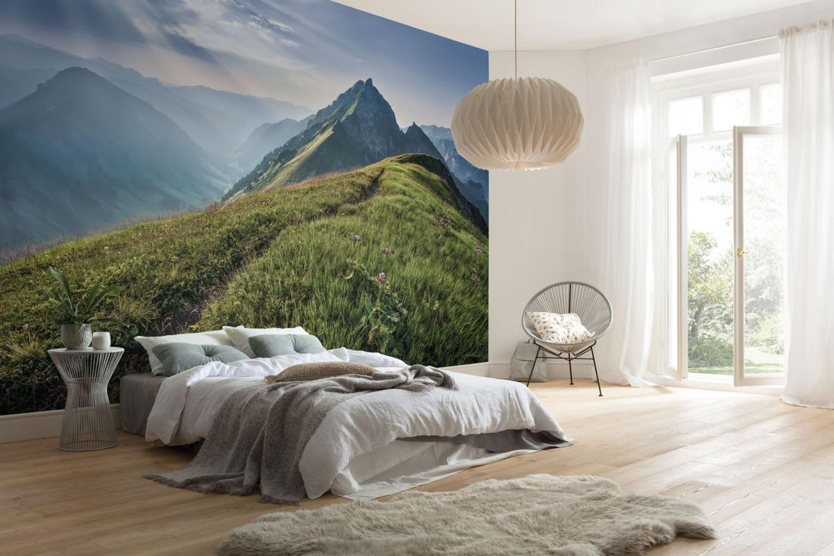 FOTOTAPETE Landschaft 400 x 250 cm - Grün, Papier (400/250cm) - Sanders & Sanders