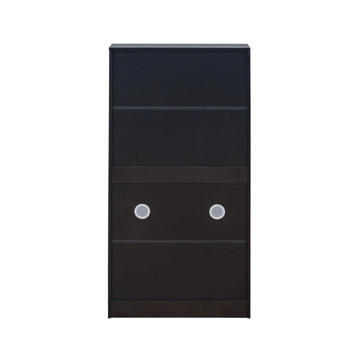 SCHUHSCHRANK Braun 60/23/119 cm - Schwarz, Holzwerkstoff (60/119/23cm) - Mobili Rebecca