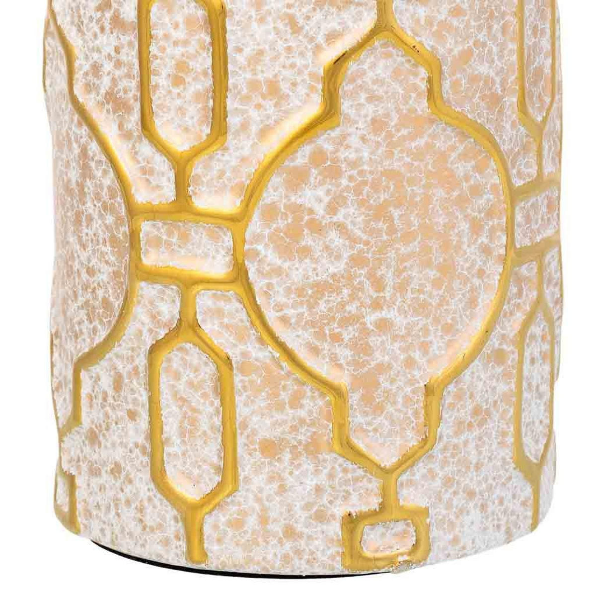 VASE aus Keramik, golden, 13x28cm - Goldfarben, Keramik (27.5cm) - Wanderlust