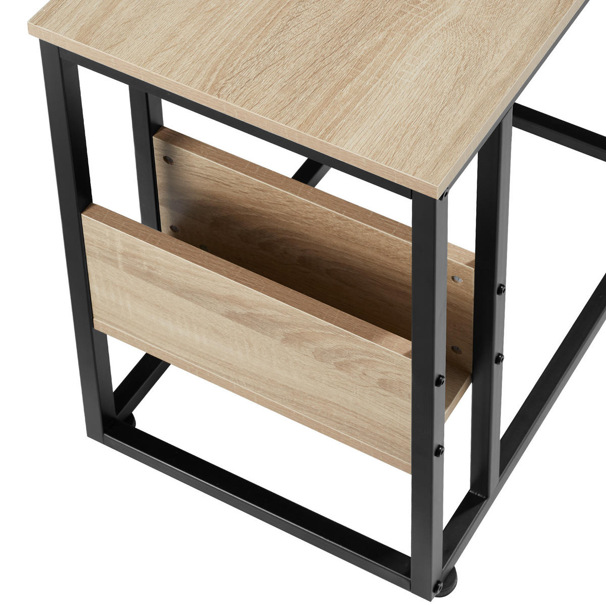 BEISTELLTISCH Wigan,55 x 36,5 x 60 cm,Industrial Holz hell, Eiche Sonoma - Naturfarben, Holz (55/36.5/60cm) - tectake