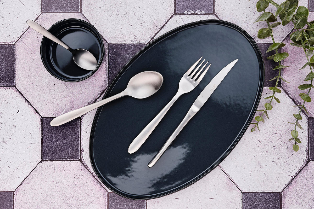 LÖFFEL 6er-Set Kaja - Silber - Silberfarben, Metall - Björn