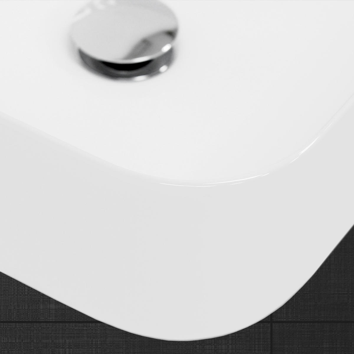 WASCHBECKEN - Weiß, Keramik (39/14/39cm) - LuxeBath