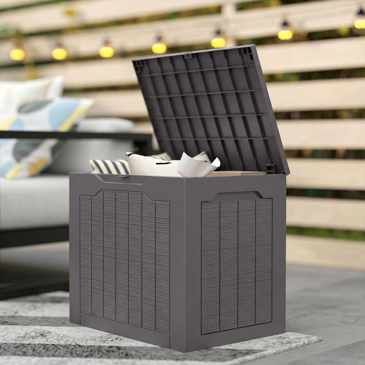 KISSENBOX DE-18682 Braun - Braun, Kunststoff (41/50/56cm) - ComfortXL