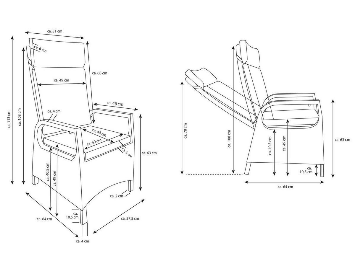 GARTENMÖBEL-SET Sydney 4 Aluminium ausziehbarer Tisch 4x Hochlehner Gartensessel - Grau, Naturmaterialien - bellavista - Home & Garden