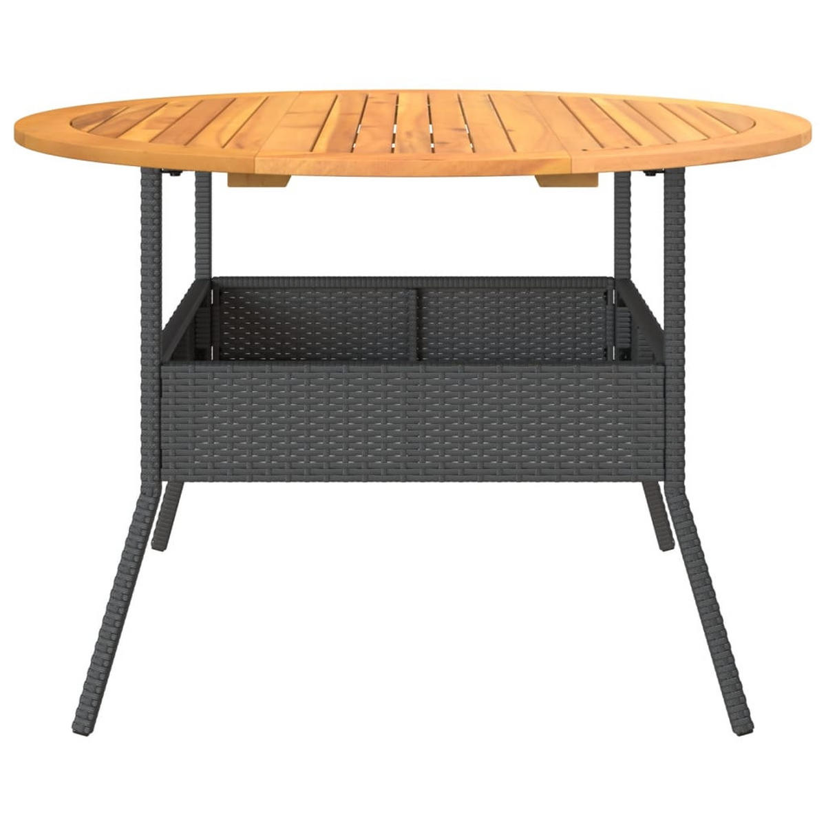 GARTENTISCH Finnsw 2/71/110 cm - Schwarz, Naturmaterialien (110/2/71cm) - ZMH