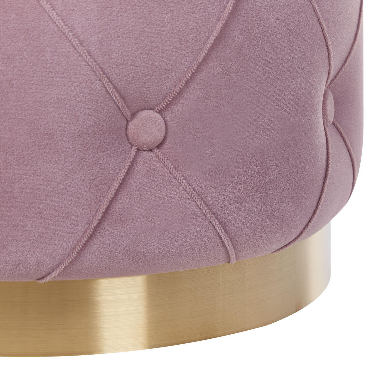 POUF 2er-Set Rosa Pueblo - Pink/Goldfarben, Textil (33/44/33cm) - Beliani