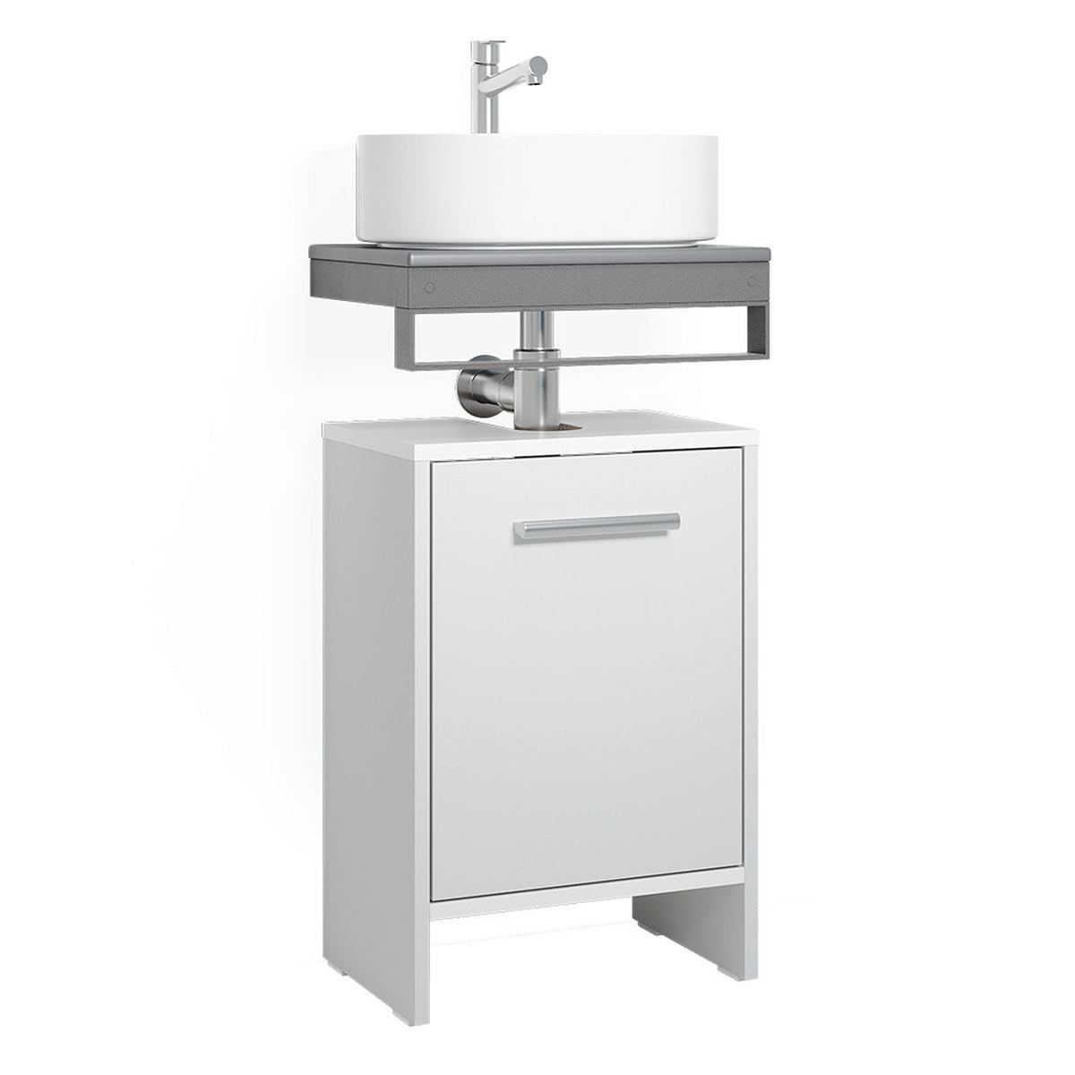 ZÁKLADNÍ SKŘÍŇKA POD UMYVADLO Karli Bílá - bílá, kompozitní dřevo (38.2/57/26.3cm) - Vicco