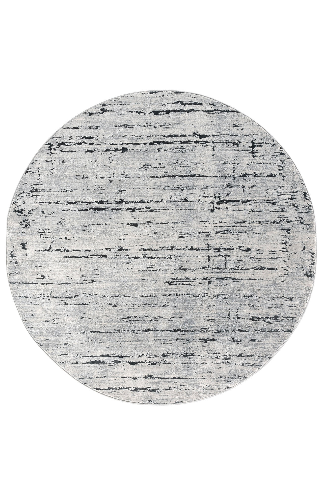 GLANZEFFEKT-TEPPICH Dunkelgrau  Ø120 cm - Dunkelgrau, Textil (120/120cm) - Tesso Living