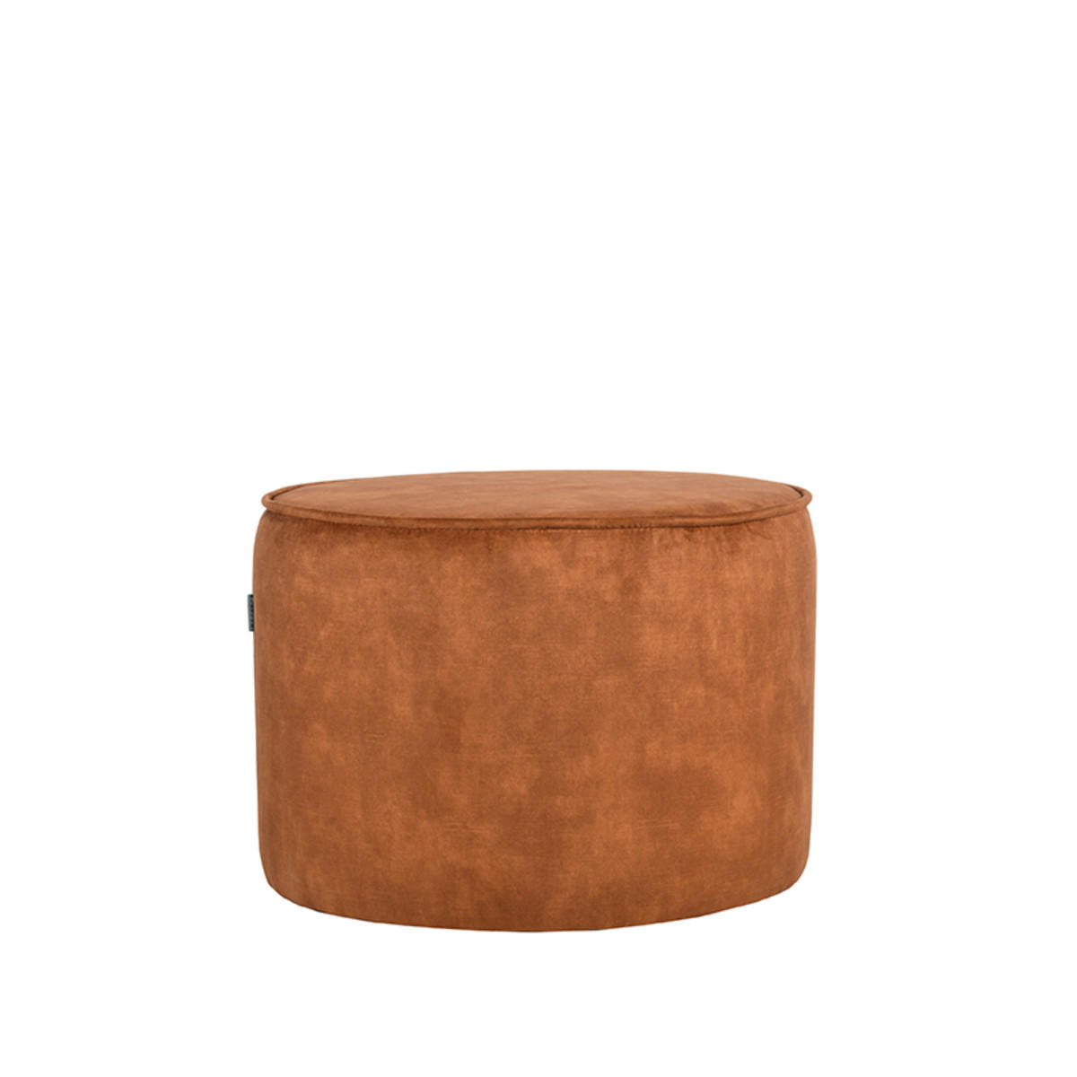 POUF Tibo Gelb 55/55/40 cm - Orange, Textil (55/40/55cm) - LABEL51