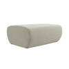 POUF Strukturstoff Stoff Beige - Beige/Creme, Kunststoff/Textil (102/40/62cm) - LaMiaSofa