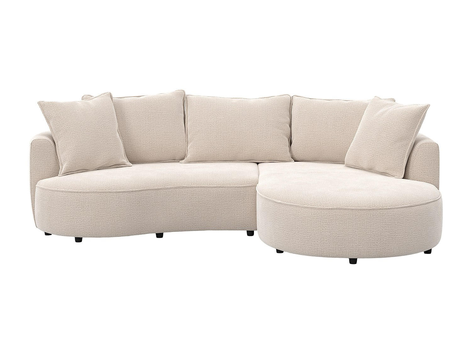 Vente-Unique Sofa Beige 260x63x160 cm