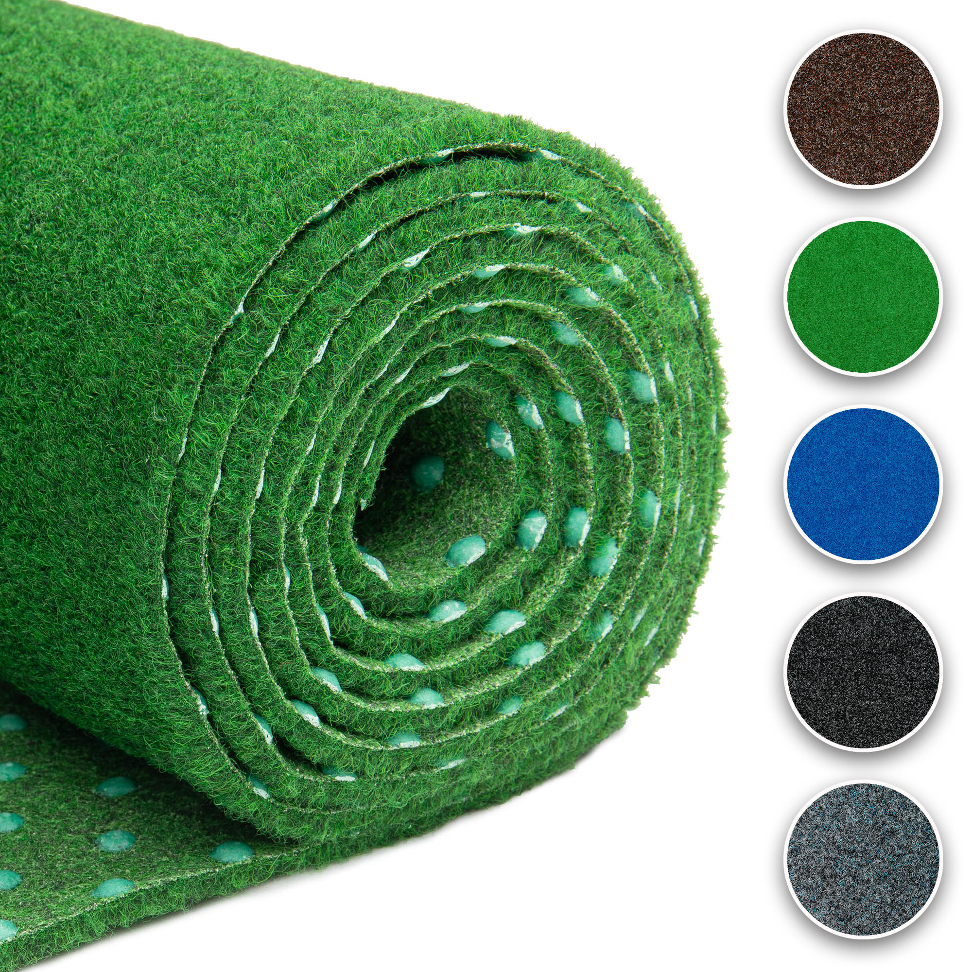 KUNSTRASEN Magic Forest 6,5 mm – Rasenteppich für Balkon, Terrasse & Garten, wetterfest 200/1300 cm - Dunkelgrün, Textil (200/1300cm) - Tapiso