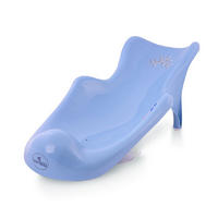 BABYBADELIEGE 1013047 hellblau Badewannenauflage, ab Geburt, 51 x 22 x 20 cm, zwei Saugnäpfe - Blau, Kunststoff (22/51cm) - Lorelli
