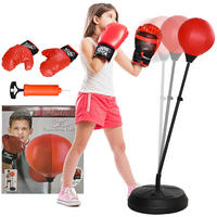PUNCHINGBALL , Rot, PE, Stahl, 44,3cm x 44,3cm x 147cm - Rot, Metall (44.3/44.3cm) - AIYAPLAY