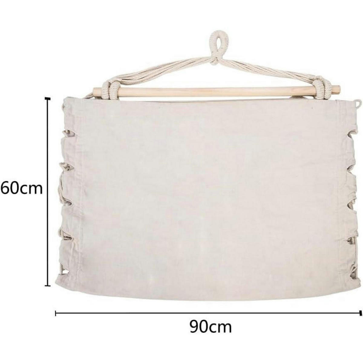 HÄNGESESSEL Baumwolle Beige 80 x 126 cm - Beige, Textil (80/1.5/126cm)