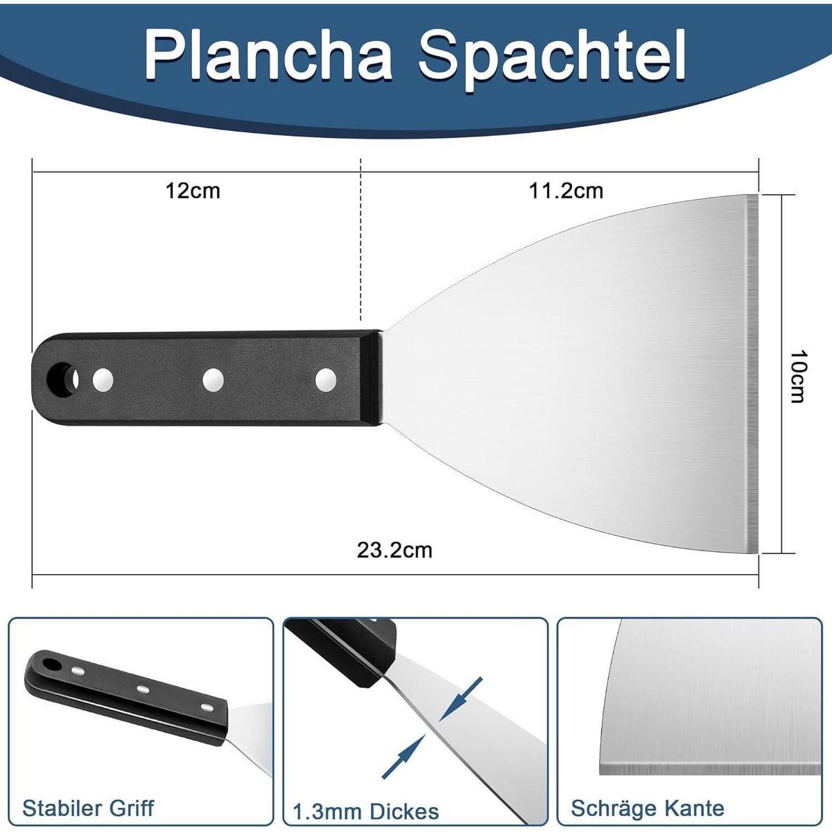 GRILLSPACHTEL Set 2-teilig Edelstahl - Multicolor, Metall (13/1.3/30cm)