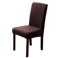 STUHLHUSSE Stretch Stuhlbezug 1 Stück - Dunkelbraun, Textil (18/25cm) - Kaket