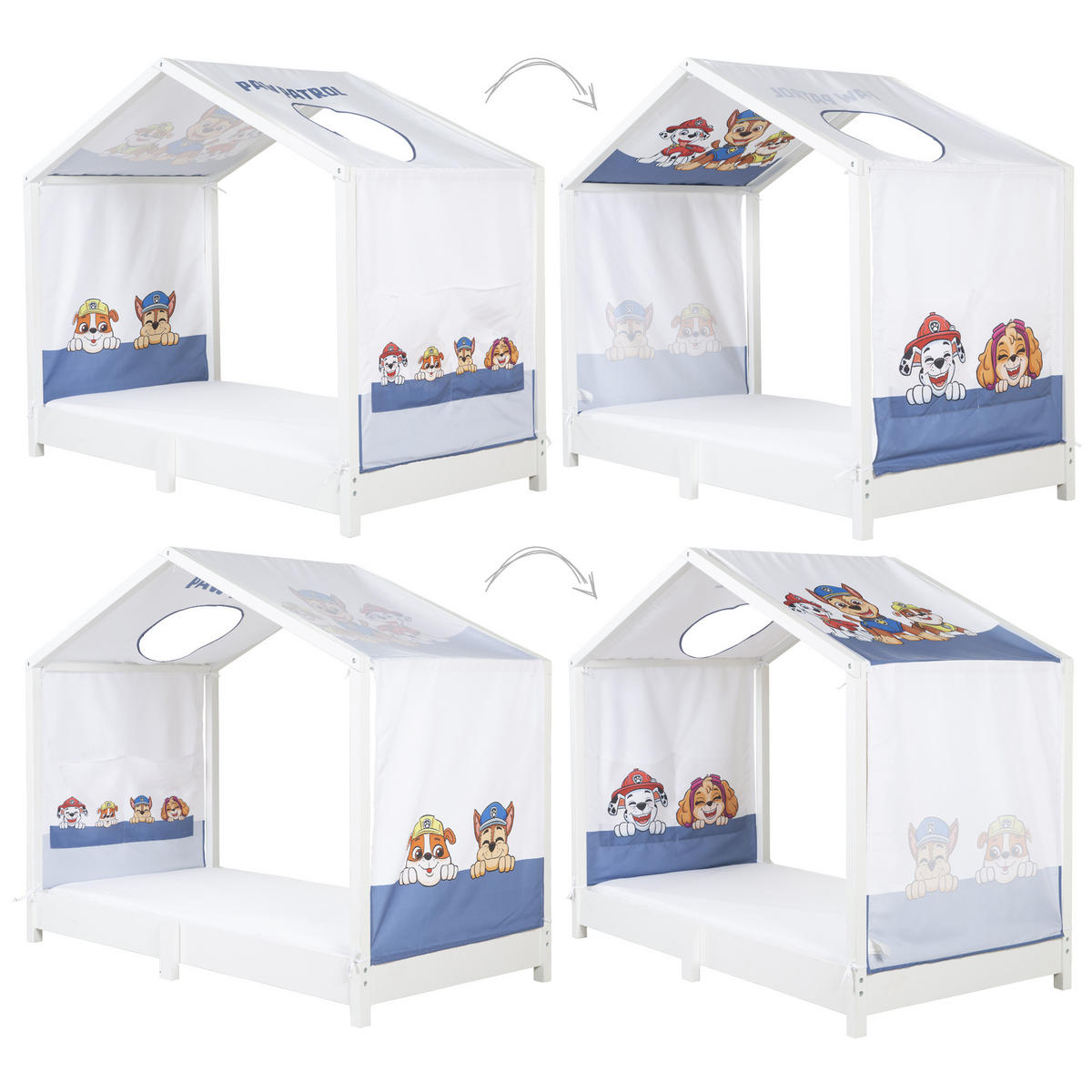 HAUSBETTBEZUG 70 x 140 cm Paw Patrol - Multicolor, Kunststoff/Textil (70/140cm) - Roba