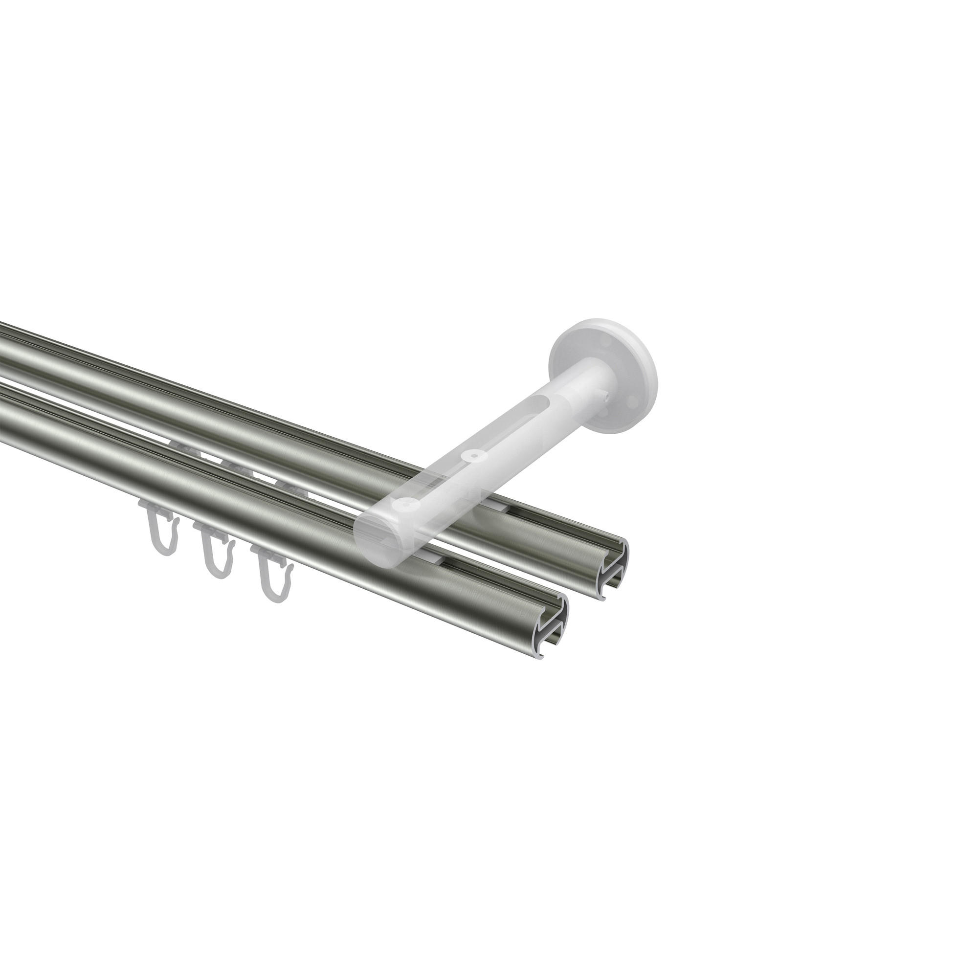 Thumbnail - Interdeco Innenlauf-Gardinenstangen-Set, Edelstahl, Metall, 320 cm, Wohntextilien, Gardinen & Vorhänge, Gardinen-Stangen