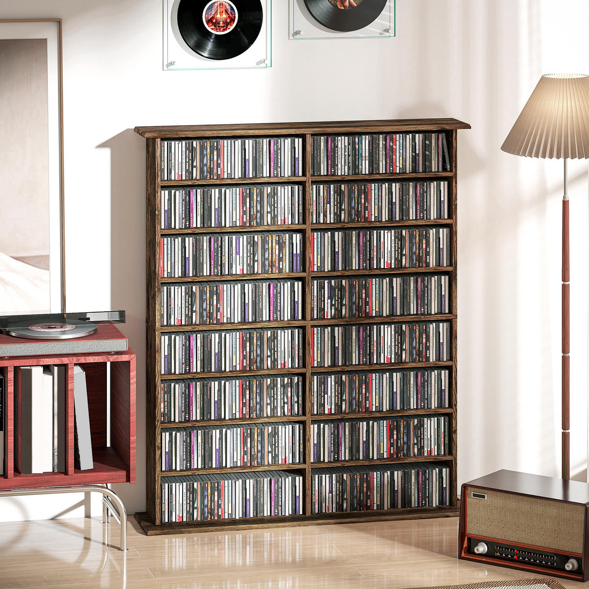 CD-REGAL DE-14530 16 Fächer, verstellbare Böden Marron - Braun, Holzwerkstoff (24/126.3/106.5cm) - ComfortXL