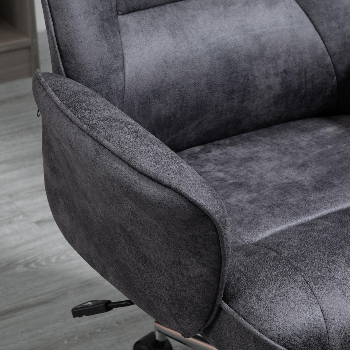 BÜROSTUHL DE-05120 Höhenverstellbar, Wippfunktion & drehbar Dunkelgrau - Dunkelgrau, Metall (69/102/67cm) - ComfortXL