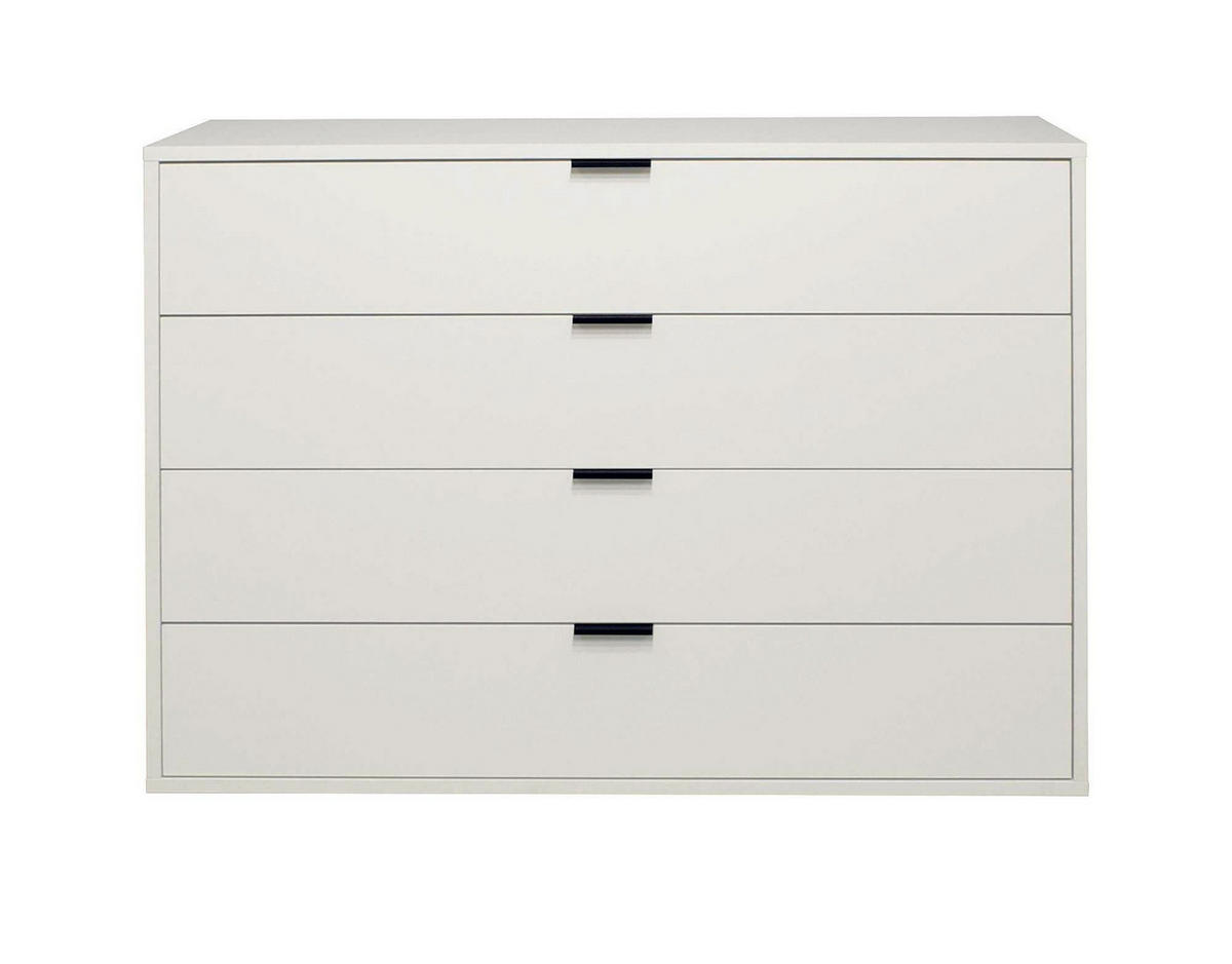 KOMMODE Erna 119x45x87 Kreidegrau matt Lack - Hellgrau, Holzwerkstoff (119/87/45cm) - 58aufmkessel