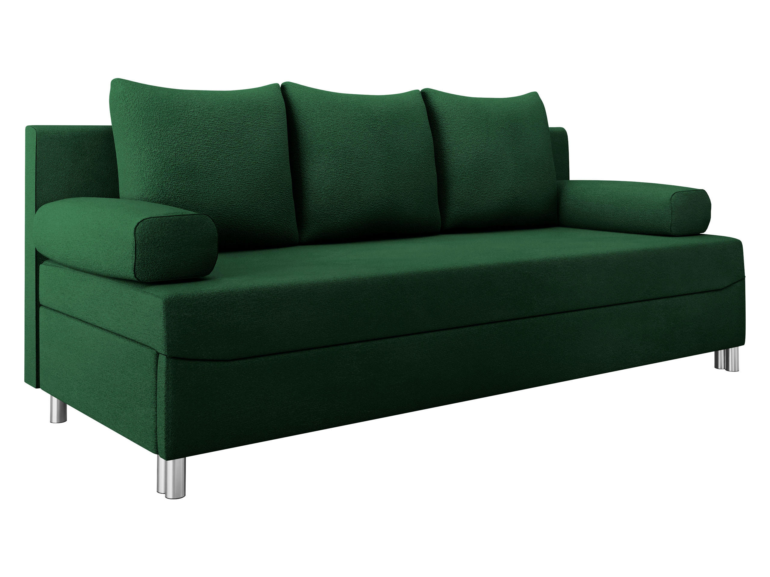 SCHLAFSOFA Dover - Chromfarben/Grün, Holz/Kunststoff (192/86/80cm) - MIRJAN24