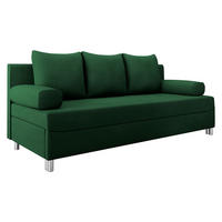 SCHLAFSOFA Dover - Chromfarben/Grün, Holz/Kunststoff (192/86/80cm) - MIRJAN24