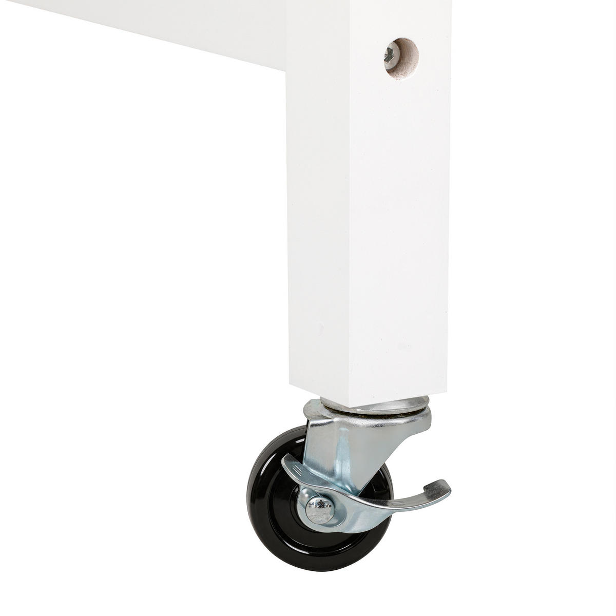 KÜCHENINSEL DE-41137 112-180/45/92 cm mit seitlich ausziehbarer Arbeitsplatte Weiß - Weiß, Holzwerkstoff (116/92/45cm) - ComfortXL