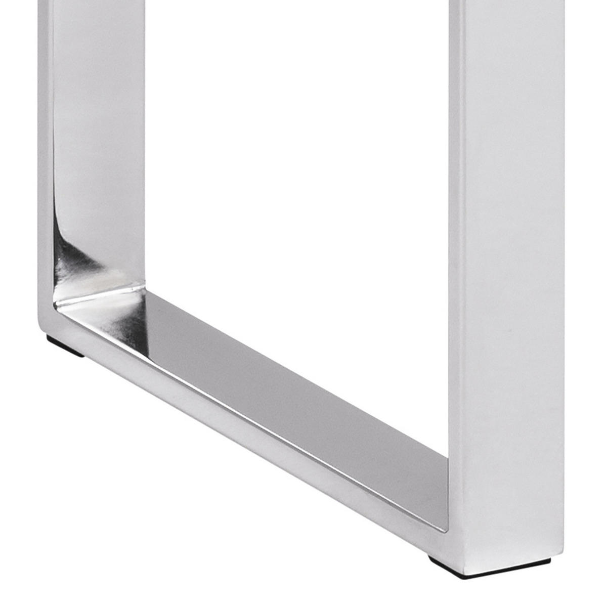 KONSOLENTISCH - Glas / Metall - Chromfarben, Glas/Metall (40/110/76cm) - home24