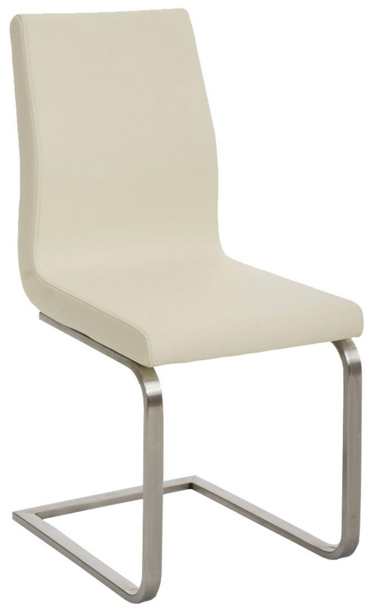 ESSZIMMERSTÜHLE Belfort 2er Set 90x40x50 cm Creme - Creme, Leder (40/90/50cm) - furnicato