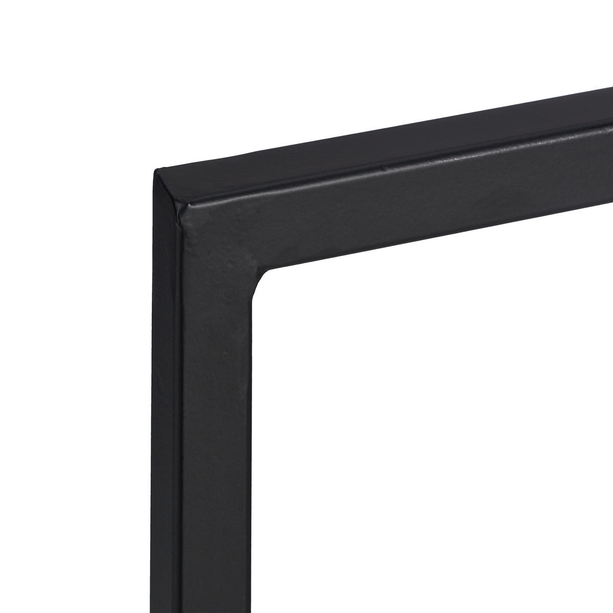 KAMINHOLZREGAL - Schwarz, Metall (30/40/30cm) - Relaxdays