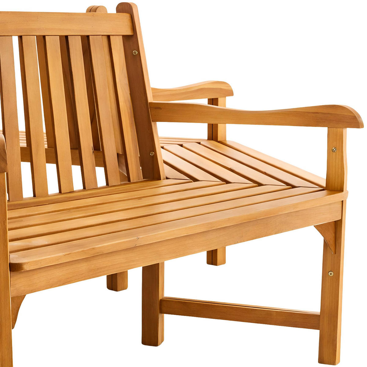 GARTENBANK 200/100 cm Holz Teak - Teakfarben, Holz (200/90/100cm) - CLP