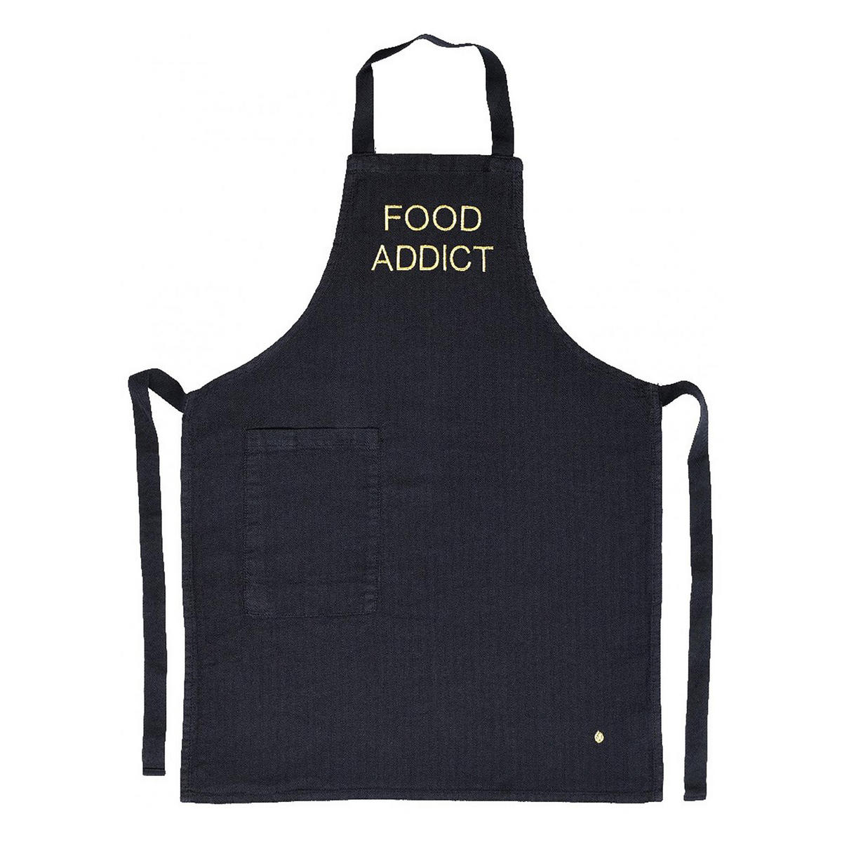 KINDER-KÜCHENSCHÜRZE Marcel Food kaviar 65 x 50 cm - Schwarz, Textil (65/50cm)