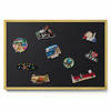 MAGNETTAFEL 60x40 cm Goldener Rahmen Farbe Schwarz - Anthrazit, Metall (60/50/0.4cm) - TULUP