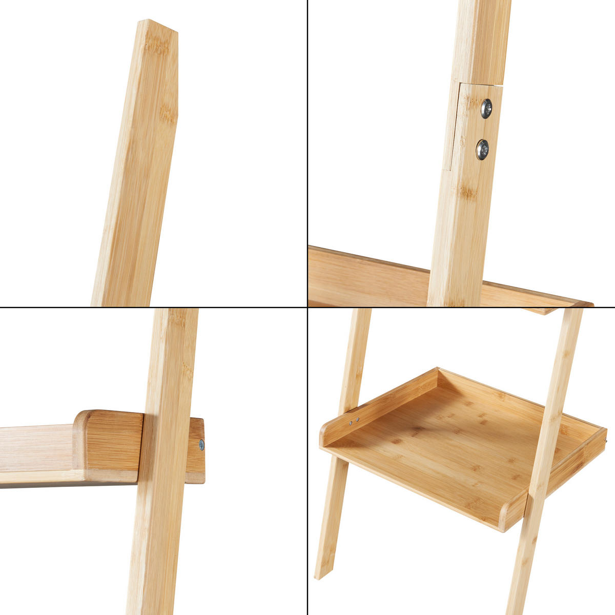 LEITERREGAL Göinge - Naturfarben, Holz (44/176/37cm) - [en.casa]