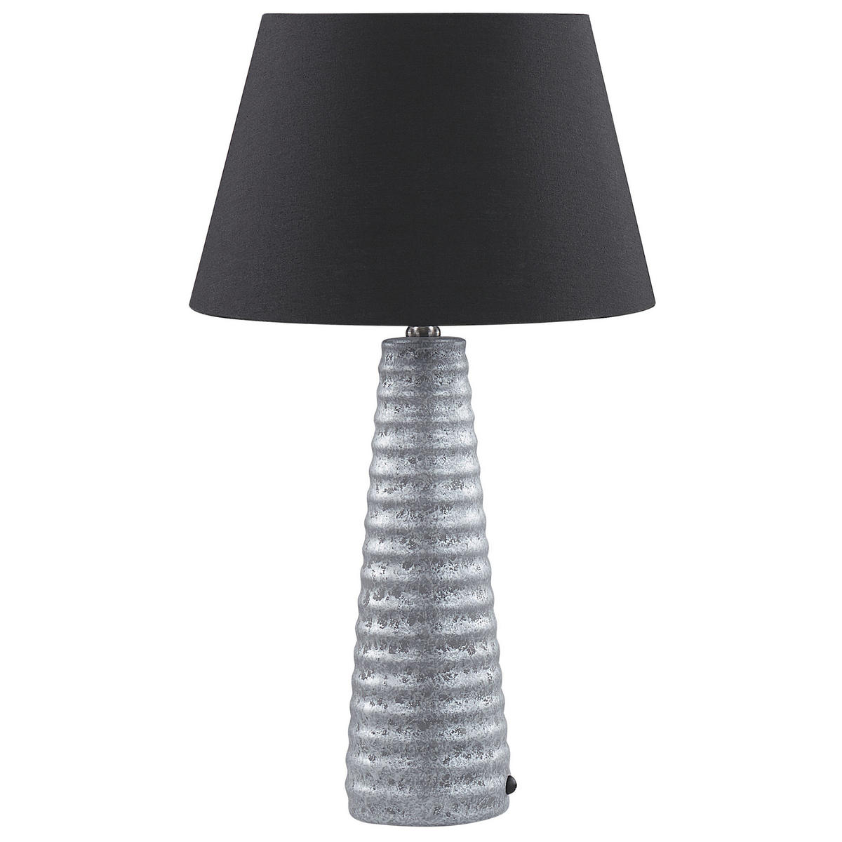 TISCHLAMPE Vilnia 33/33/58 cm - Silberfarben, Keramik (33/33/58cm) - Beliani