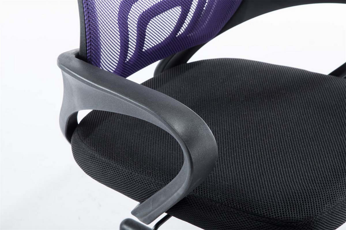 BÜROSTUHL Genf mit Netzbezug, Lila - Lila, Kunststoff/Textil (56/100/54cm) - TPFLiving