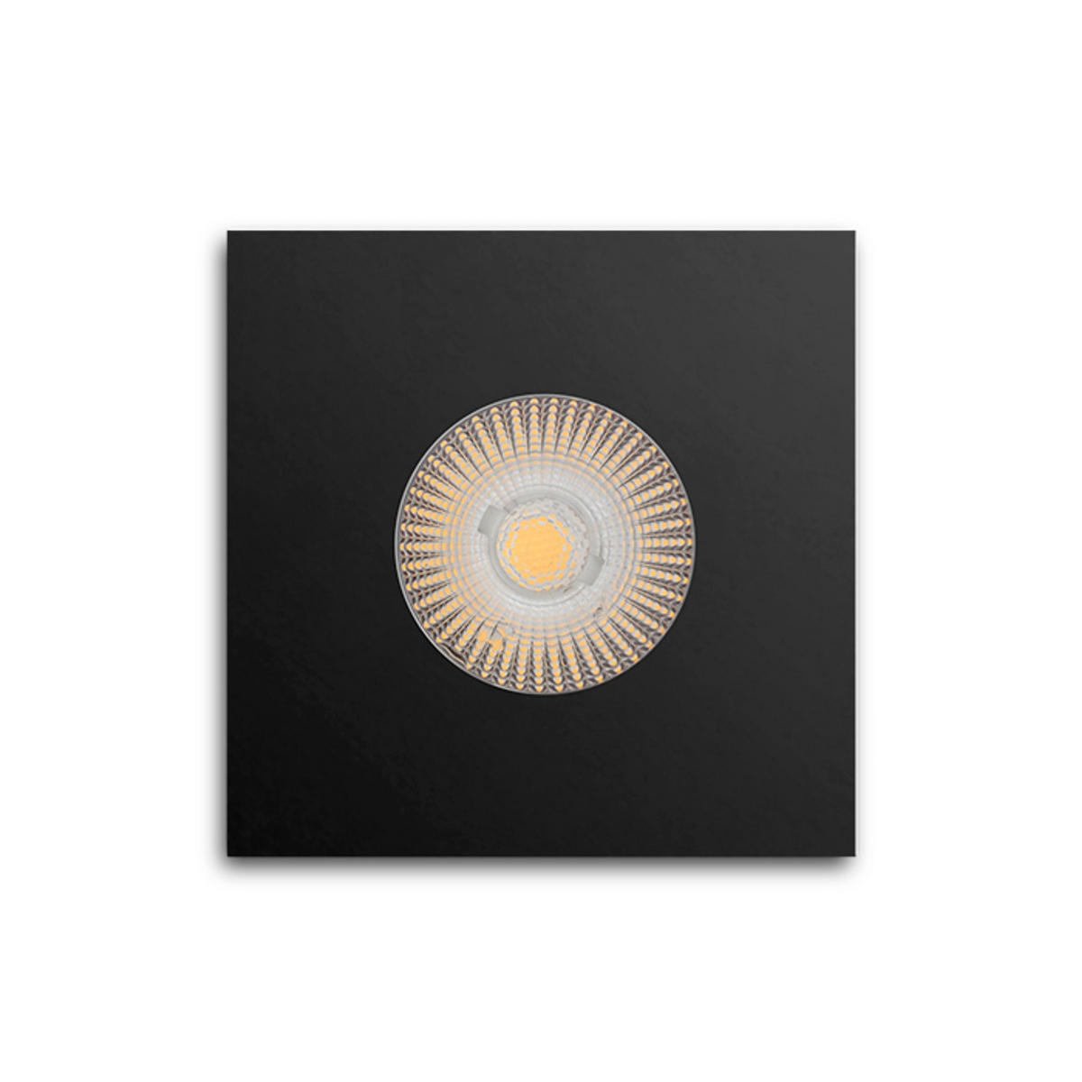 EINBAULEUCHTE WATERBOY SQ Matt schwarz 10 W IP65 - Schwarz, Metall (84/84/7cm) - Rendl