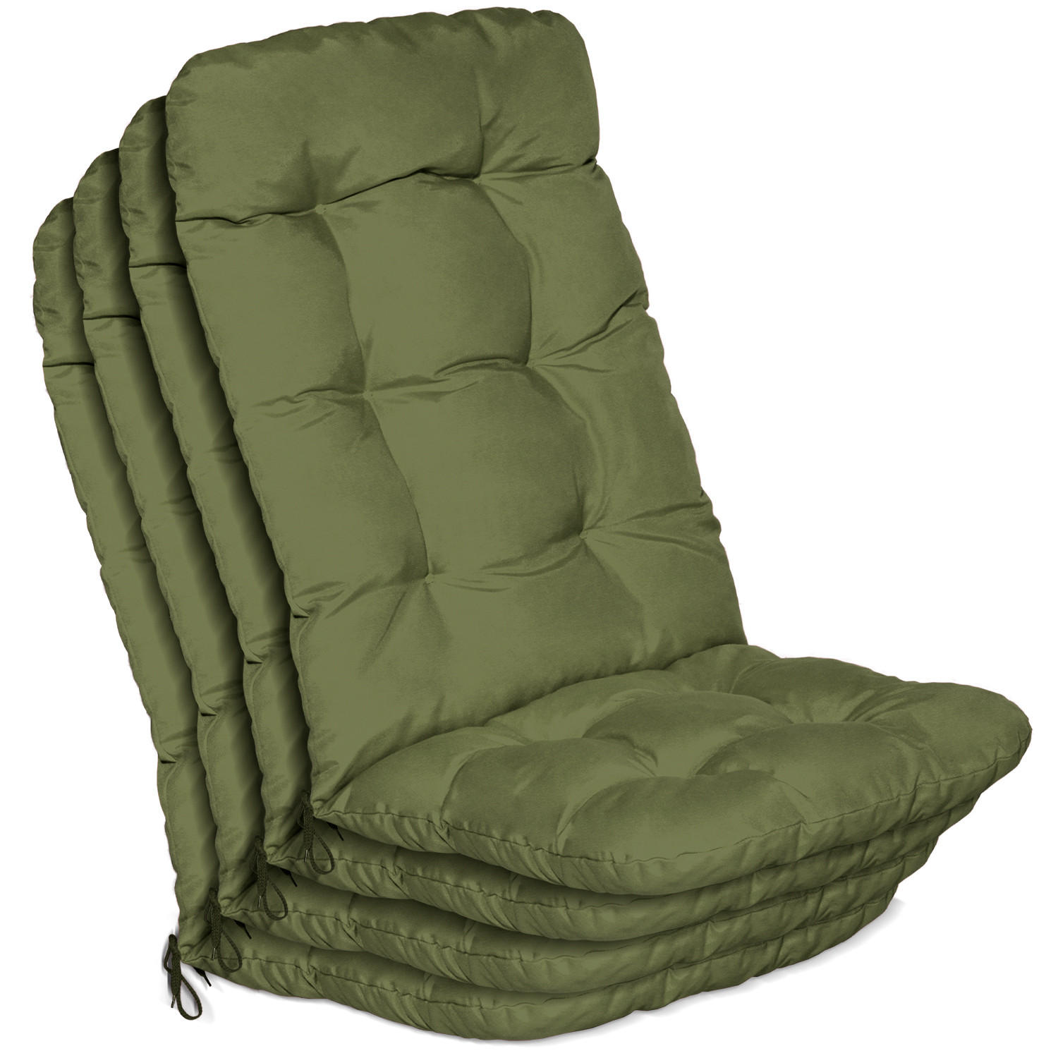 HOCHLEHNER Flair HL 120x50x8cm Olivgrün (4tlg) - Olivgrün, Textil (50/120cm) - Beautissu 