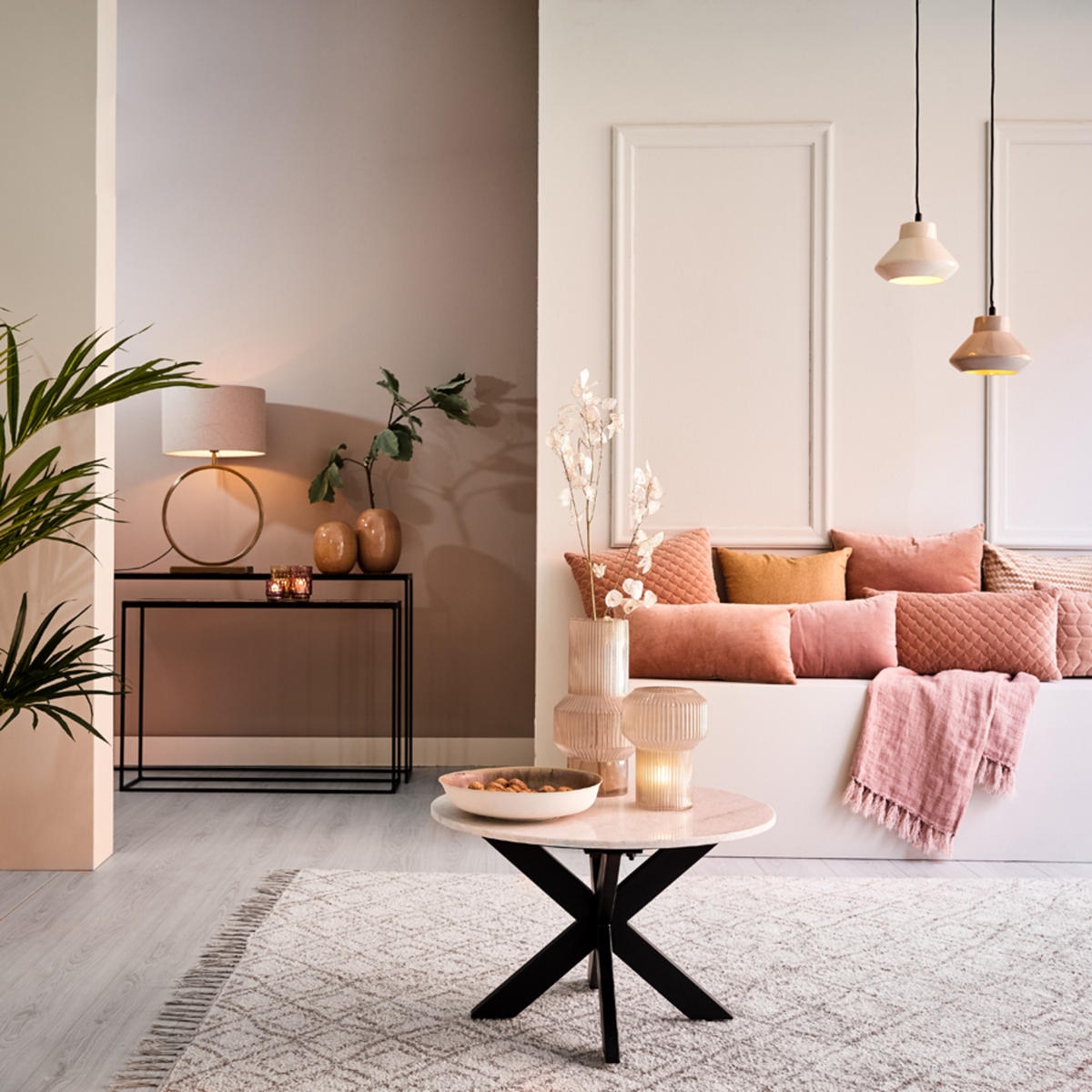 LAMPENFUSS Liva Gold Ø40/52 cm - Goldfarben, Metall (40/13/47cm) - Light & Living