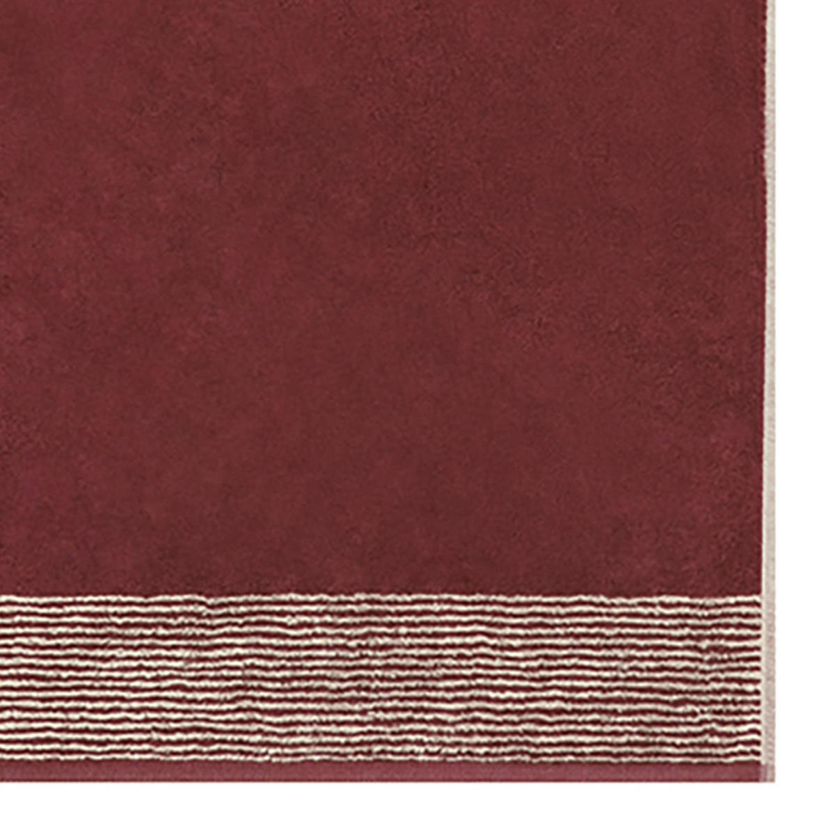 HANDTUCH in Bordeaux 50 x 100 cm - Bordeaux, Naturmaterialien (100/50cm) - Cawoe