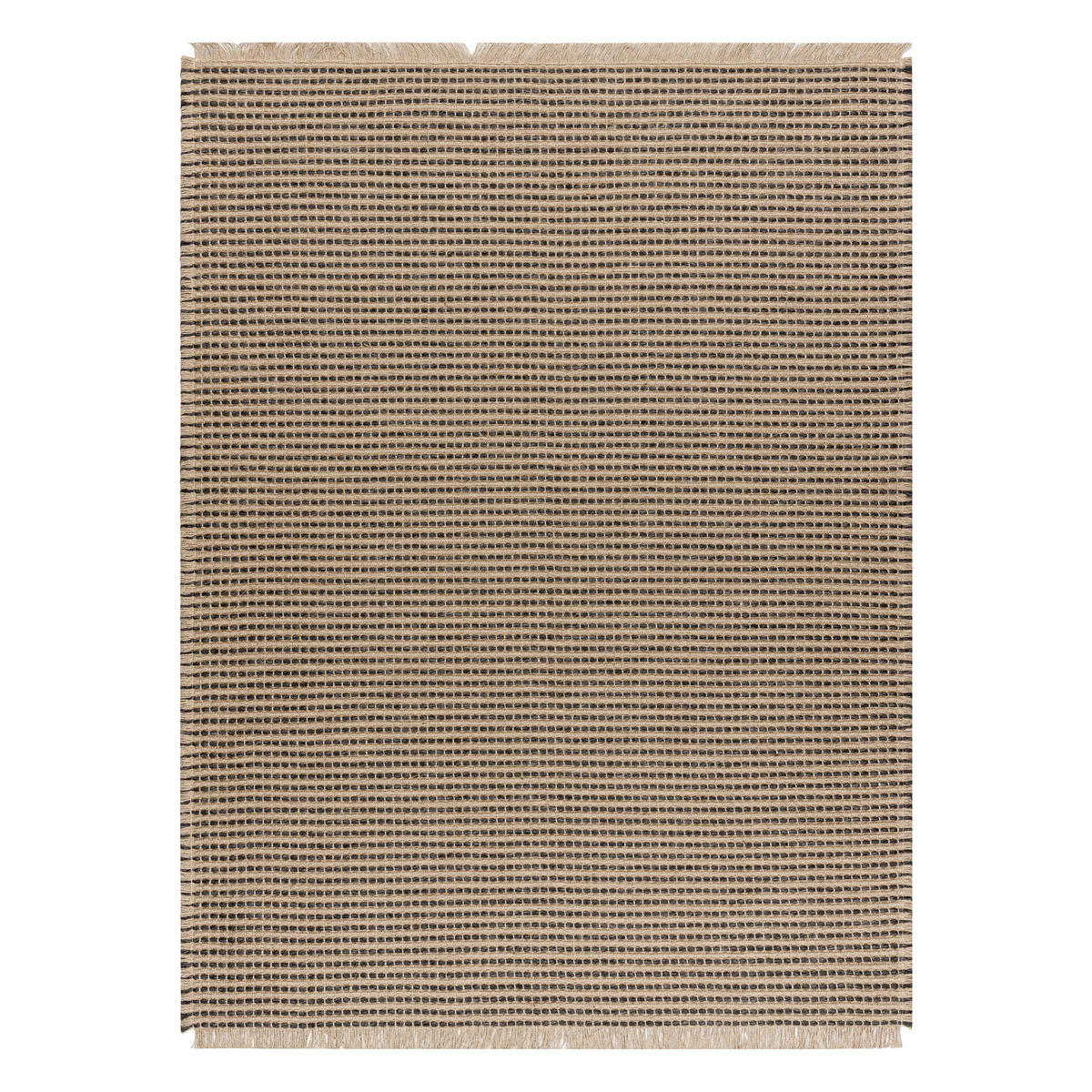 TEPPICH Jute 60/100 cm - Schwarz, Textil (60/100cm) - rugsX