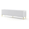 TV-LOWBOARD WEIß - Goldfarben/Weiß, Holzwerkstoff (200/56/42cm) - FURNLUX