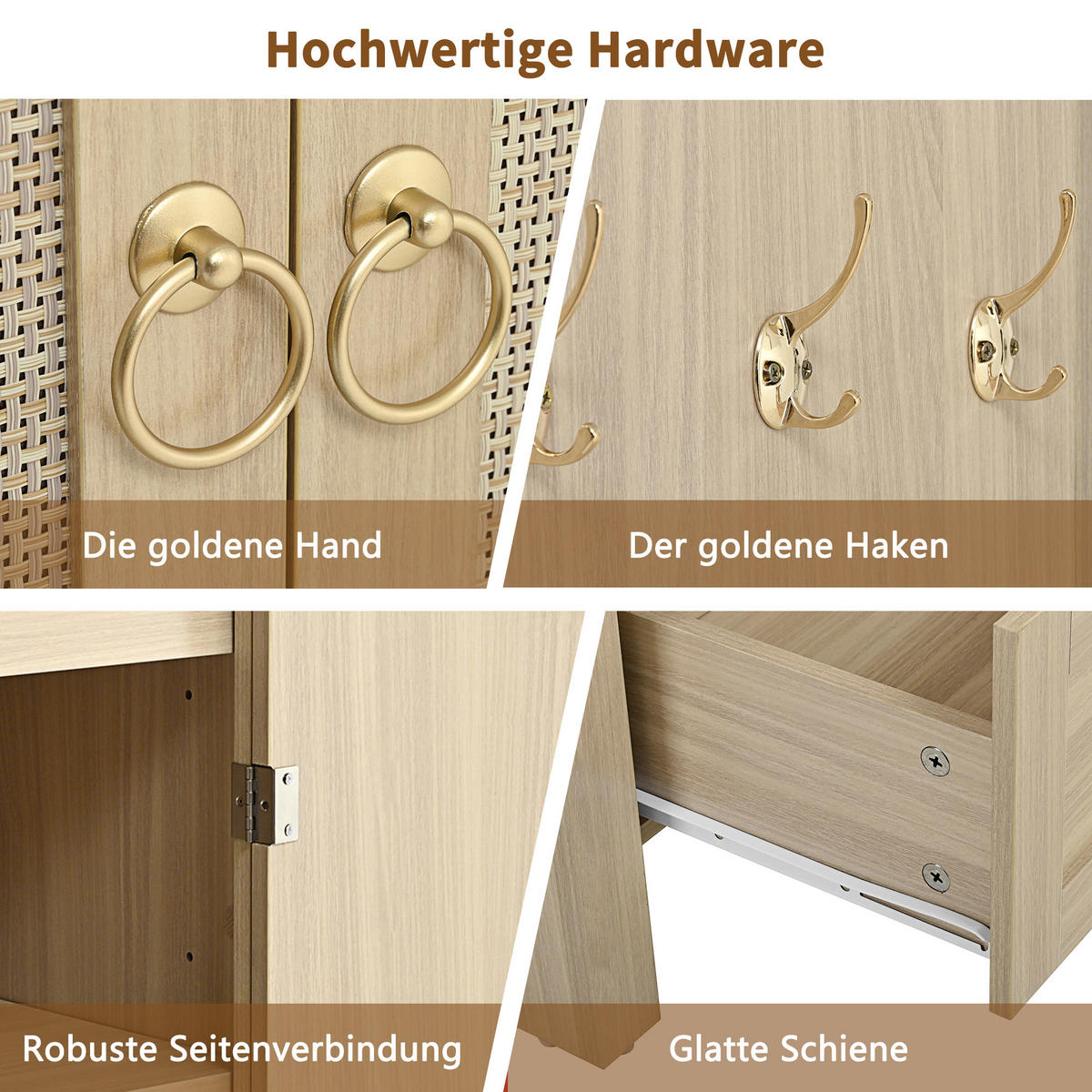BÜCHERREGAL in Eichenfarben Aufbewahrungsschrank mit Doppelschubladen für Wohn- und Schlafzimmer, B80/T40/H180 cm - Eichefarben, Holzwerkstoff/Metall (80/180/40cm) - STILVORA